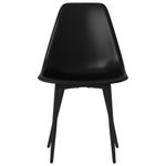 Casa si Gradina - Mobilier - Scaune si fotolii - Scaune - Scaune de bucatarie, 2 buc., negru, PP - Infinity.ro
