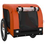 Petshop - Accesorii petshop - Culcusuri si custi - Genti si articole transport - Remorca bicicleta animale companie portocaliu/negru oxford/fier - Infinity.ro