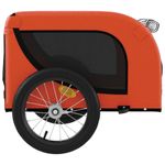 Petshop - Accesorii petshop - Culcusuri si custi - Genti si articole transport - Remorca bicicleta animale companie portocaliu/negru oxford/fier - Infinity.ro