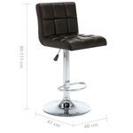 Casa si Gradina - Mobilier - Scaune si fotolii - Scaune - Scaune de bar, 2 buc., maro, piele ecologica - Infinity.ro