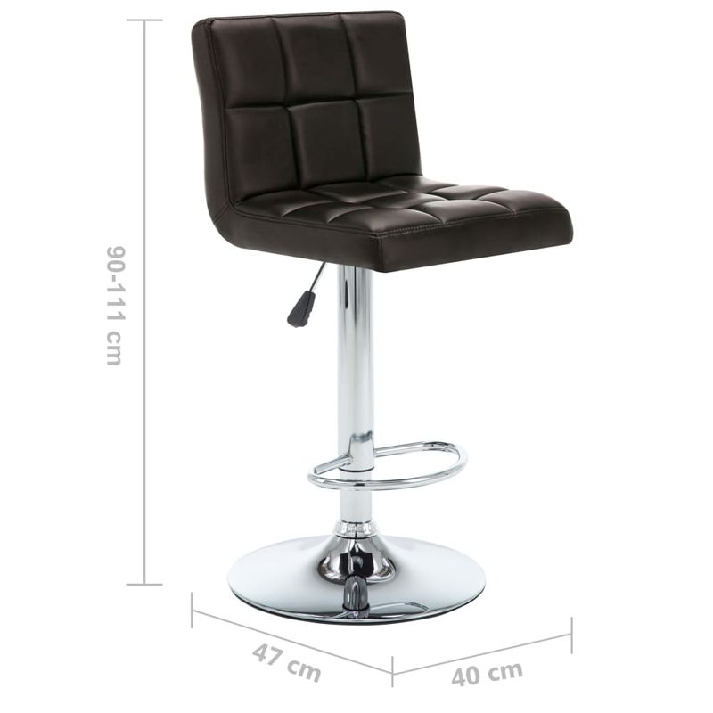 Casa si Gradina - Mobilier - Scaune si fotolii - Scaune - Scaune de bar, 2 buc., maro, piele ecologica - Infinity.ro