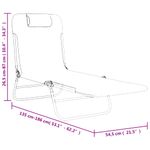 Casa si Gradina - Gradina si terasa - Mobilier exterior - Scaune si sezlonguri gradina - Sezlonguri pliante, 2 buc., gri taupe, textilena si otel - Infinity.ro