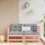 Casa si Gradina - Gradina si terasa - Mobilier exterior - Canapele si fotolii gradina - Canapele coltar cu perne, 2 buc., lemn masiv de pin - Infinity.ro