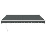 Casa si Gradina - Gradina si terasa - Umbrele si pavilioane - Umbrele - Copertina retractabila, antracit, 3,5x2,5 m, textil si aluminiu - Infinity.ro