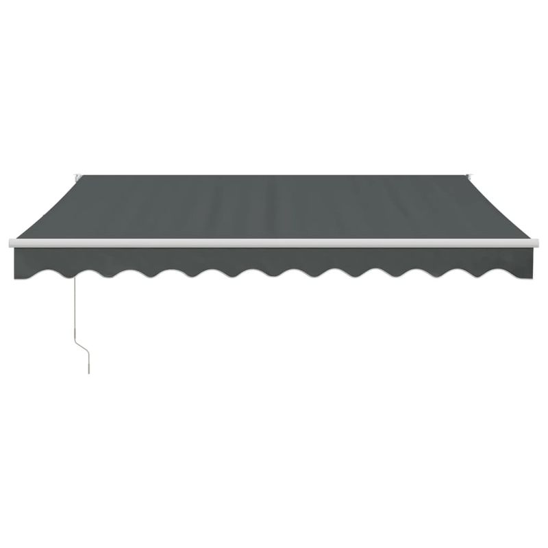 Casa si Gradina - Gradina si terasa - Umbrele si pavilioane - Umbrele - Copertina retractabila, antracit, 3,5x2,5 m, textil si aluminiu - Infinity.ro