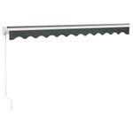 Casa si Gradina - Gradina si terasa - Umbrele si pavilioane - Umbrele - Copertina retractabila, antracit, 3,5x2,5 m, textil si aluminiu - Infinity.ro