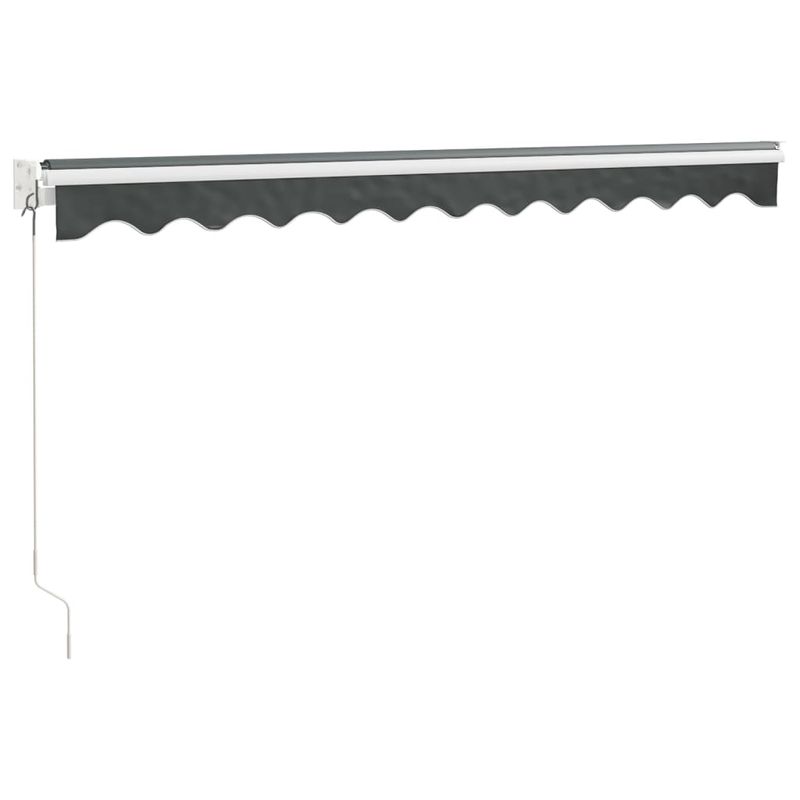 Casa si Gradina - Gradina si terasa - Umbrele si pavilioane - Umbrele - Copertina retractabila, antracit, 3,5x2,5 m, textil si aluminiu - Infinity.ro