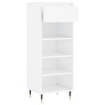 Casa si Gradina - Mobilier - Organizare si depozitare - Organizator incaltaminte - Pantofar, alb extralucios, 40x36x105 cm, lemn compozit - Infinity.ro