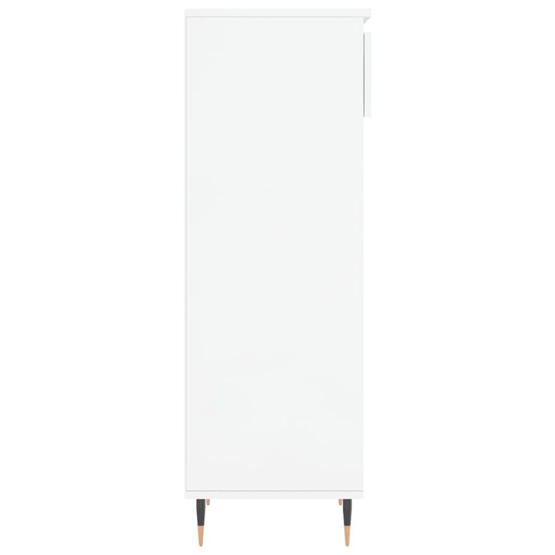 Casa si Gradina - Mobilier - Organizare si depozitare - Organizator incaltaminte - Pantofar, alb extralucios, 40x36x105 cm, lemn compozit - Infinity.ro