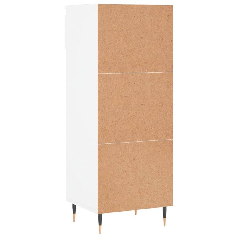 Casa si Gradina - Mobilier - Organizare si depozitare - Organizator incaltaminte - Pantofar, alb extralucios, 40x36x105 cm, lemn compozit - Infinity.ro