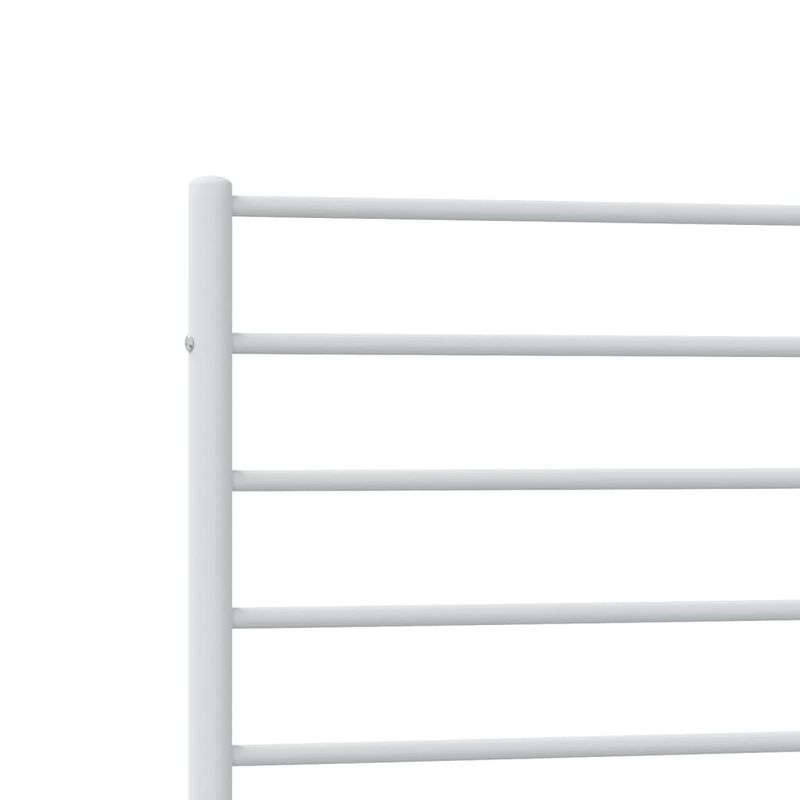 Casa si Gradina - Mobilier - Paturi si accesorii - Paturi - Cadru de pat metalic cu tablie de cap/picioare, alb, 100x190 cm - Infinity.ro