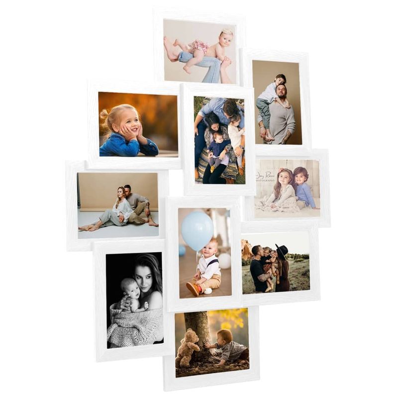 Market - Cadouri - Rame si albume foto - Rama foto colaj, alb, 10 x foto (10x15 cm), MDF - Infinity.ro