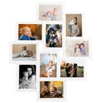 Market - Cadouri - Rame si albume foto - Rama foto colaj, alb, 10 x foto (10x15 cm), MDF - Infinity.ro
