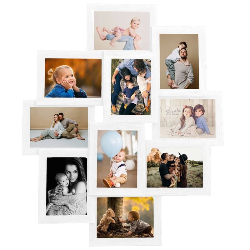 Market - Cadouri - Rame si albume foto - Rama foto colaj, alb, 10 x foto (10x15 cm), MDF - Infinity.ro