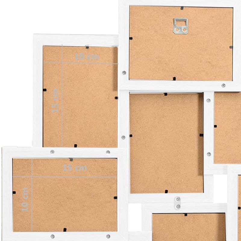 Market - Cadouri - Rame si albume foto - Rama foto colaj, alb, 10 x foto (10x15 cm), MDF - Infinity.ro