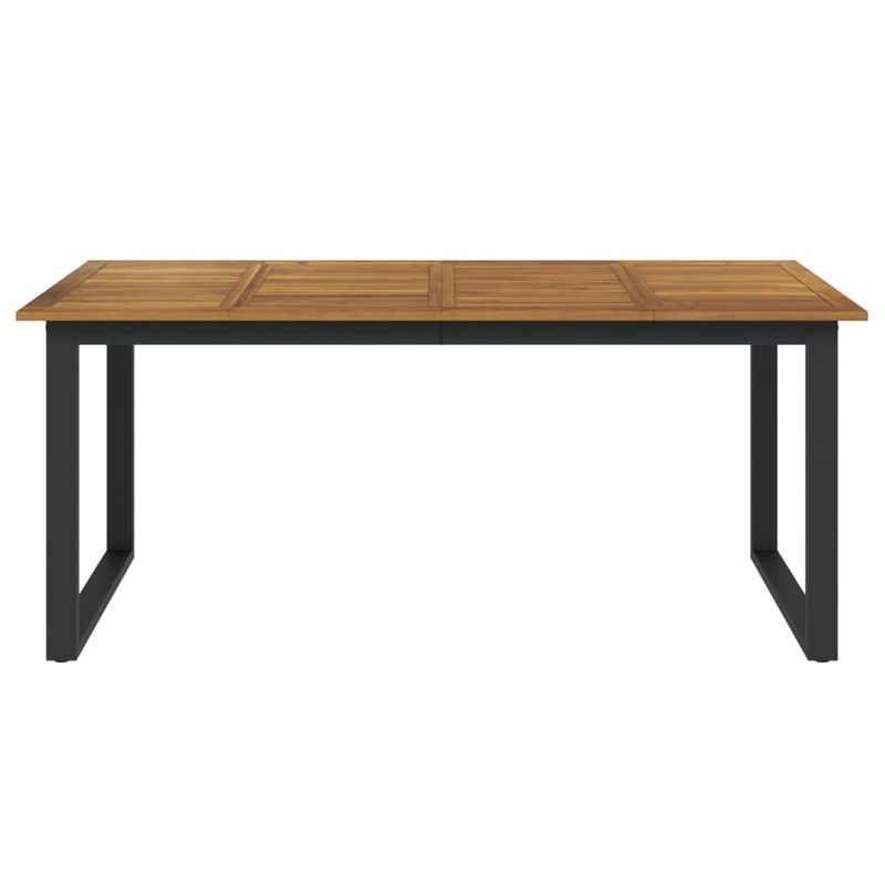 Casa si Gradina - Gradina si terasa - Mobilier exterior - Mese gradina - Masa gradina picioare forma de U 180x90x75 cm lemn masiv acacia - Infinity.ro