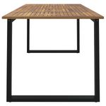 Casa si Gradina - Gradina si terasa - Mobilier exterior - Mese gradina - Masa gradina picioare forma de U 180x90x75 cm lemn masiv acacia - Infinity.ro