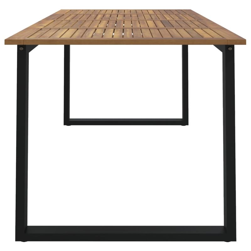 Casa si Gradina - Gradina si terasa - Mobilier exterior - Mese gradina - Masa gradina picioare forma de U 180x90x75 cm lemn masiv acacia - Infinity.ro