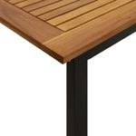 Casa si Gradina - Gradina si terasa - Mobilier exterior - Mese gradina - Masa gradina picioare forma de U 180x90x75 cm lemn masiv acacia - Infinity.ro
