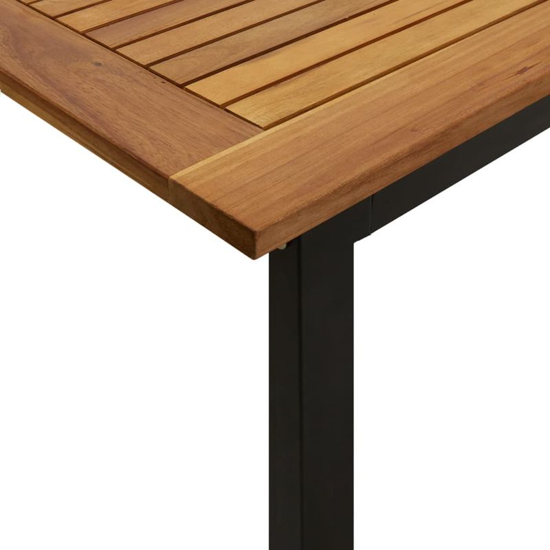 Casa si Gradina - Gradina si terasa - Mobilier exterior - Mese gradina - Masa gradina picioare forma de U 180x90x75 cm lemn masiv acacia - Infinity.ro