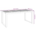 Casa si Gradina - Gradina si terasa - Mobilier exterior - Mese gradina - Masa gradina picioare forma de U 180x90x75 cm lemn masiv acacia - Infinity.ro
