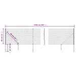 Casa si Gradina - Gradina si terasa - Garduri, panouri si accesorii - Gard plasa de sarma cu tarusi de fixare, verde, 0,8x25 m - Infinity.ro