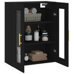 Casa si Gradina - Mobilier - Comode si corpuri - Comode - Dulap cu montaj pe perete, negru, 69,5x34x90 cm - Infinity.ro