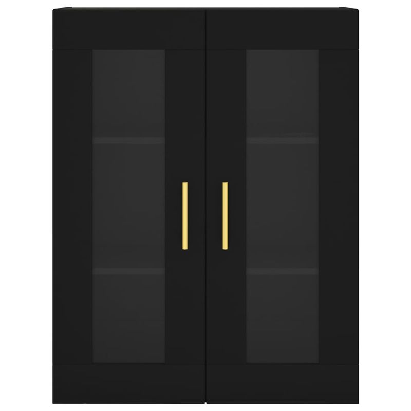 Casa si Gradina - Mobilier - Comode si corpuri - Comode - Dulap cu montaj pe perete, negru, 69,5x34x90 cm - Infinity.ro