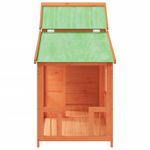 Petshop - Accesorii petshop - Culcusuri si custi - Custi interior si exterior - Cusca de caine, maro miere, 143x60,5x109 cm, lemn masiv de pin - Infinity.ro