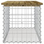 Casa si Gradina - Gradina si terasa - Mobilier exterior - Bancute de gradina - Banca gradina, design gabion, 83x44x42 cm, lemn pin impregnat - Infinity.ro