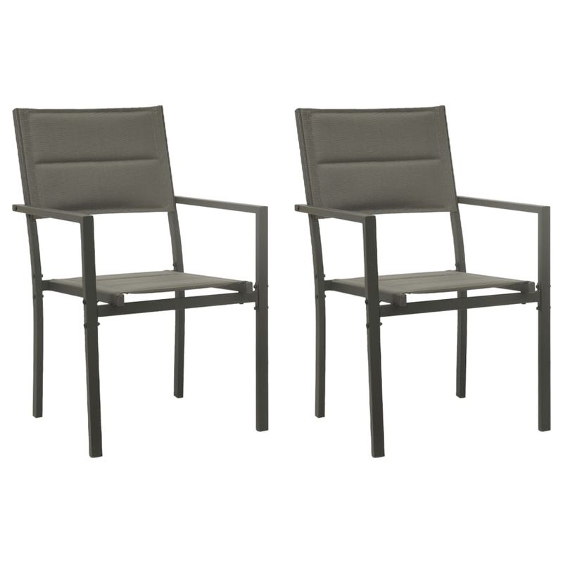 Casa si Gradina - Gradina si terasa - Mobilier exterior - Seturi mobila gradina - Set mobilier de gradina, 3 piese, negru, textilena si otel - Infinity.ro