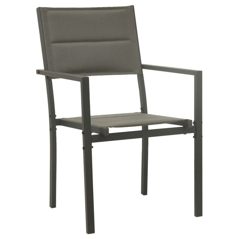 Casa si Gradina - Gradina si terasa - Mobilier exterior - Seturi mobila gradina - Set mobilier de gradina, 3 piese, negru, textilena si otel - Infinity.ro