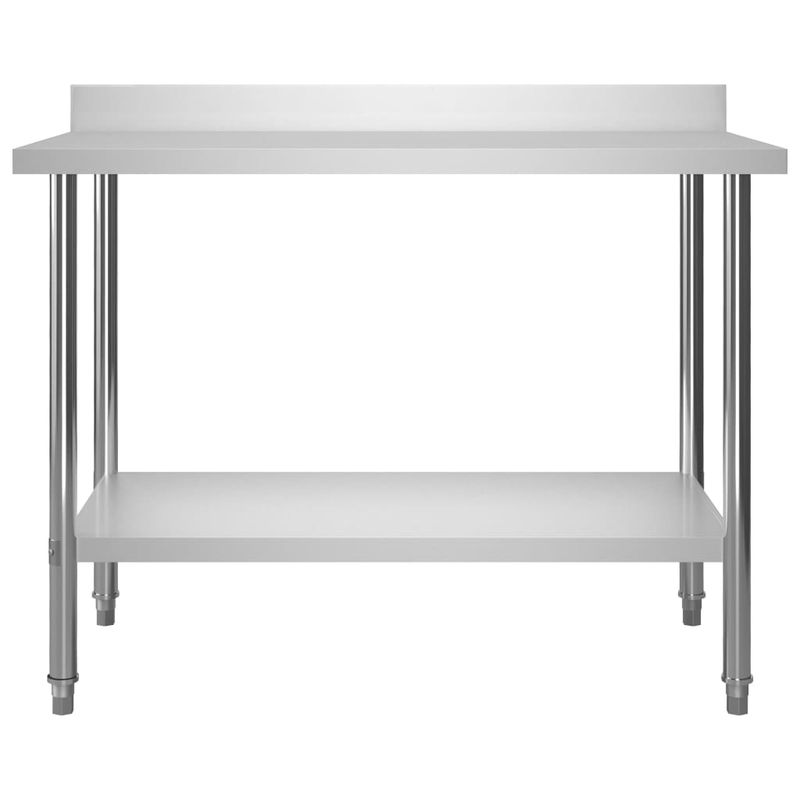 Casa si Gradina - Mobilier - Comode si corpuri - Corpuri bucatarie - Masa de lucru bucatarie, raft superior, 120x60x150 cm, otel - Infinity.ro