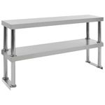 Casa si Gradina - Mobilier - Comode si corpuri - Corpuri bucatarie - Masa de lucru bucatarie, raft superior, 120x60x150 cm, otel - Infinity.ro