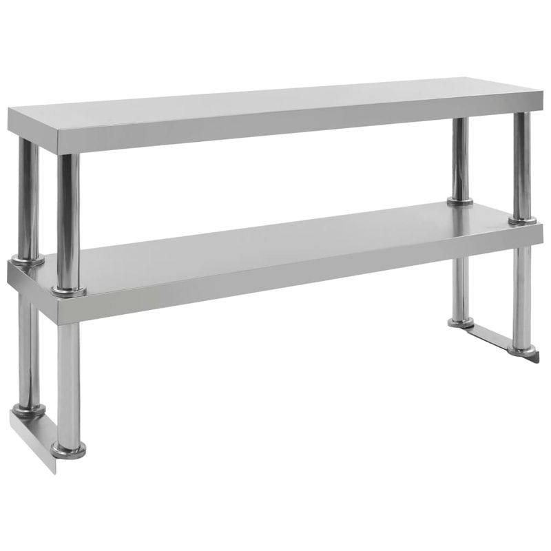 Casa si Gradina - Mobilier - Comode si corpuri - Corpuri bucatarie - Masa de lucru bucatarie, raft superior, 120x60x150 cm, otel - Infinity.ro