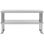 Casa si Gradina - Mobilier - Comode si corpuri - Corpuri bucatarie - Masa de lucru bucatarie, raft superior, 120x60x150 cm, otel - Infinity.ro