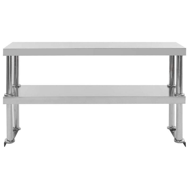 Casa si Gradina - Mobilier - Comode si corpuri - Corpuri bucatarie - Masa de lucru bucatarie, raft superior, 120x60x150 cm, otel - Infinity.ro