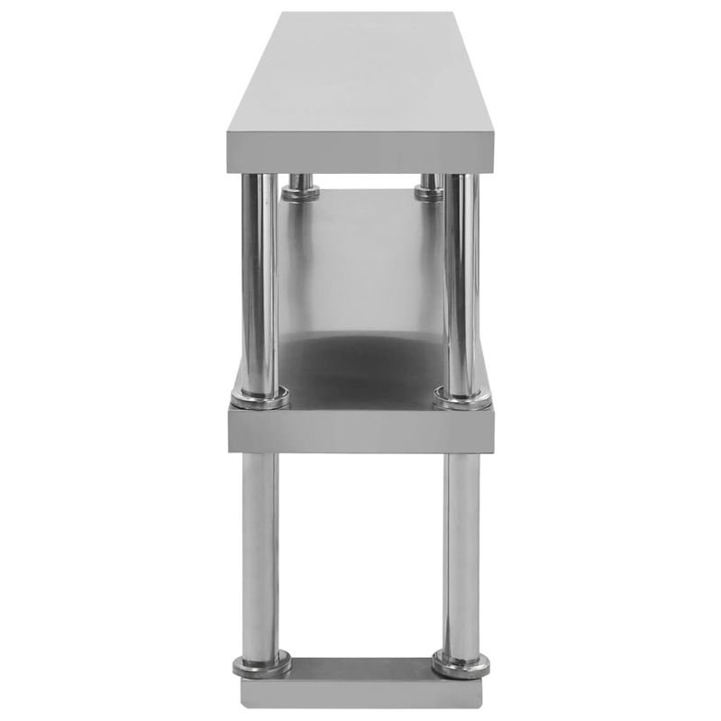 Casa si Gradina - Mobilier - Comode si corpuri - Corpuri bucatarie - Masa de lucru bucatarie, raft superior, 120x60x150 cm, otel - Infinity.ro