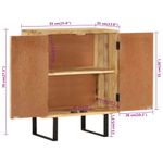 Casa si Gradina - Mobilier - Comode si corpuri - Comode - Servanta cu 2 usi, 55x35x70 cm, lemn masiv de mango - Infinity.ro