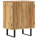 Casa si Gradina - Mobilier - Comode si corpuri - Comode - Servanta cu 2 usi, 55x35x70 cm, lemn masiv de mango - Infinity.ro