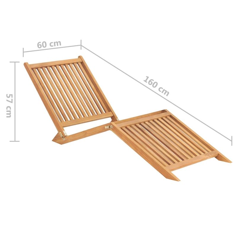 Casa si Gradina - Gradina si terasa - Mobilier exterior - Scaune si sezlonguri gradina - Sezlong, lemn masiv de tec - Infinity.ro