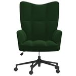 Casa si Gradina - Mobilier - Scaune si fotolii - Fotolii - Fotoliu de relaxare, verde inchis, catifea - Infinity.ro