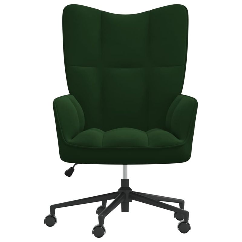 Casa si Gradina - Mobilier - Scaune si fotolii - Fotolii - Fotoliu de relaxare, verde inchis, catifea - Infinity.ro