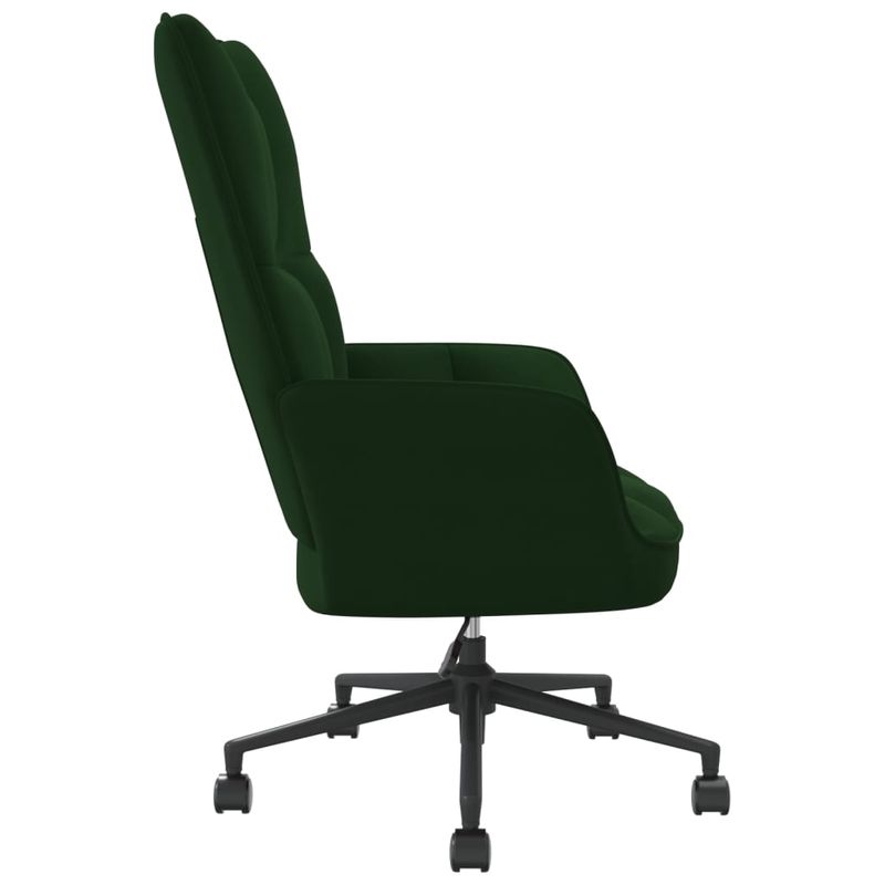 Casa si Gradina - Mobilier - Scaune si fotolii - Fotolii - Fotoliu de relaxare, verde inchis, catifea - Infinity.ro