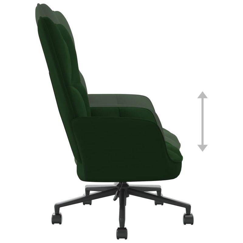 Casa si Gradina - Mobilier - Scaune si fotolii - Fotolii - Fotoliu de relaxare, verde inchis, catifea - Infinity.ro
