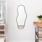 Casa si Gradina - Decoratiuni - Oglinzi - Oglinda de perete, negru, 80x35 cm - Infinity.ro