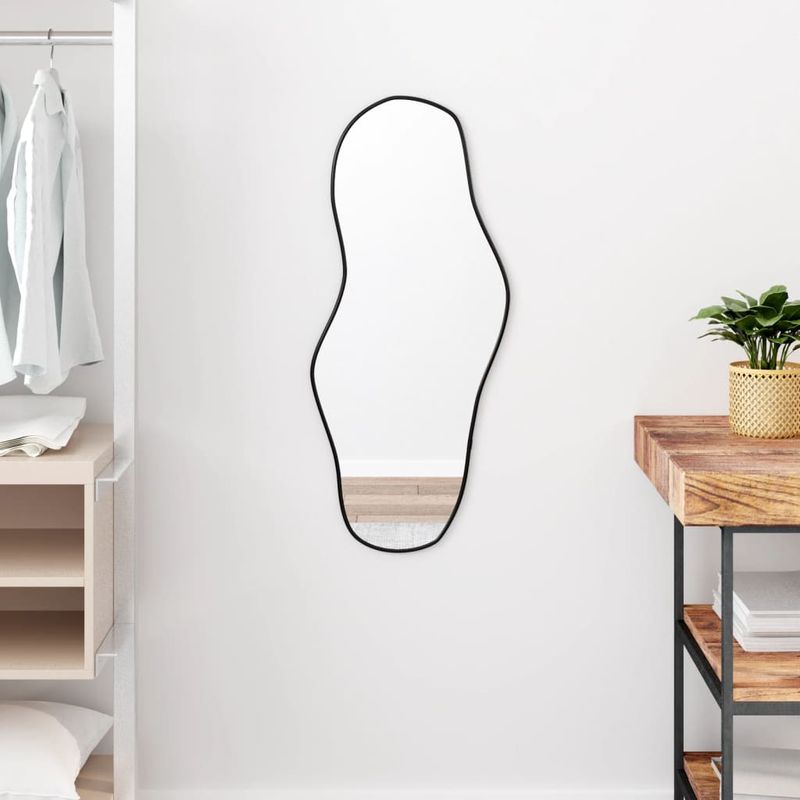 Casa si Gradina - Decoratiuni - Oglinzi - Oglinda de perete, negru, 80x35 cm - Infinity.ro