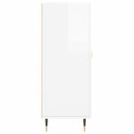 Casa si Gradina - Mobilier - Comode si corpuri - Comode - Servanta, alb extralucios, 69,5x34x90 cm, lemn compozit - Infinity.ro