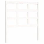 Casa si Gradina - Mobilier - Paturi si accesorii - Paturi - Cadru de pat cu tablie single mic, alb, lemn masiv - Infinity.ro