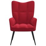 Casa si Gradina - Mobilier - Scaune si fotolii - Fotolii - Fotoliu de relaxare, rosu vin, catifea - Infinity.ro